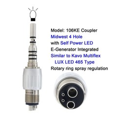 COXO Surgical LED Handpiece 45 Degree Turbine 4 Hole Kavo Multiflex LUX Coupler