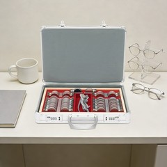 Optometry Optical Trial Lens Kit Test Metal Trial Frame Set w/Case Box 104pcs