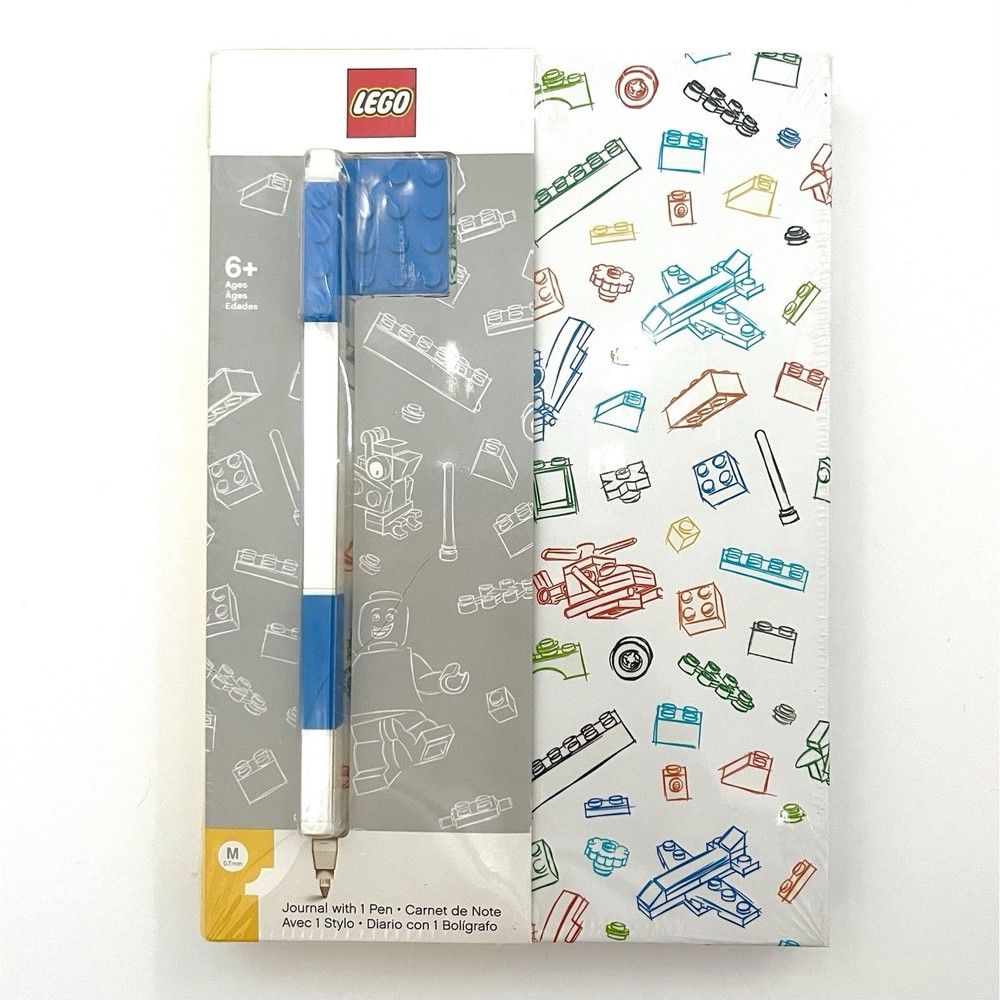 LEGO Journal Pen Hardcover Notebook Stationary Diary Lined Blank Book New Sealed