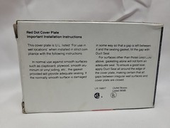Red Dot GFCI Cover Vertical Device CCGV WGF100-CV Wet Location Weatherproof