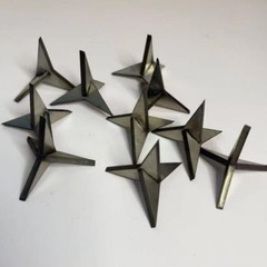 200PC Tire Puncture Spikes Heavy Portable Duty Carbon Steel Triangle Road Spikes