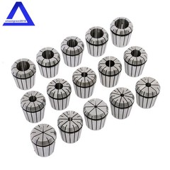 15 Pcs 1-/8” – 1” Collet Set R8 ER40 Shank Chuck Holder for Milling Machine