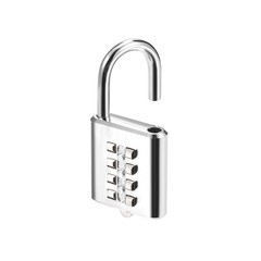 uxcell 8-Digit Combination Padlock Push Button Lock for Locker Silver Tone
