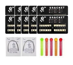 Easy-to-Install 200pcs Roth Brackets for DIY Braces – Stainless Steel Quality