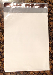 10″ x 13″ White Poly Mailers Bags w Tear Strip 2.5 mil Shipping Envelopes 500 ct