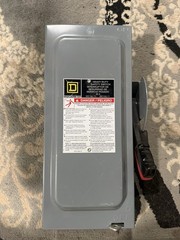 Square D H361 Heavy Duty Safety FusibleSwitch 30A 551-600V AC 3-Pole