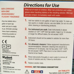 Defend Ultrasonic Cleaning Tablets – 64 Tablets/Box, 2 Tablets/1 Ga UT-1000