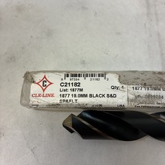 Cle-Line C21182 19.00Mm Hss 118 Degree Silver & Deming Drill Cle-Line 1877M