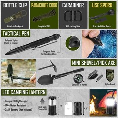Xifoza Survival Kit 268 Pcs Emergency Survival Gear And Equipment Supplies