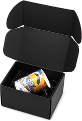 7X5X4 Inches Black Shipping Boxes 25 Pack – Corrugated Cardboard Mailing Box for