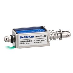 Solenoid Electromagnet DC 12V 10mm 5N 950mA Push Pull