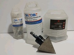 Lot Of 3 Diamond Beveling Chamfer Bits