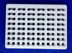 Magnetic beads separator rack for Ampure beads made in 96 wells plate format