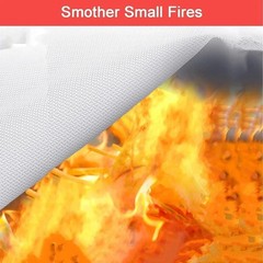 4 PACK FIRE BLANKET Fiberglass Hero 39”x39” Emergency Home Retardant Prepared