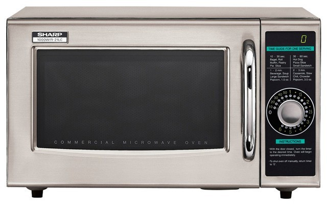 Tested Working Sharp R21LCFS 1000 Watts Commercial Microwave Oven #4