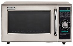 Tested Working Sharp R21LCFS 1000 Watts Commercial Microwave Oven #4