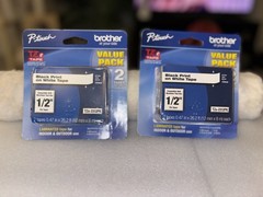 2 New Brother P-Touch TZe-231 2PK Blk on White /4 Total