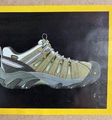 KEEN Flint Low Women’s Size 8 Wide Steel Toe Work Shoes Brown Leather NEW OP BOX