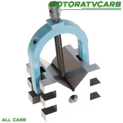 ALL-CARB Machinist V-Blocks 2-3/8″ × 2-3/4″ × 2″ Clamp Set Hardened Steel