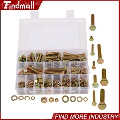 236PCS M6 M8 M10 Heavy Duty Bolts and Nuts Assortment Kit Grade 8.8 Alloy Steel
