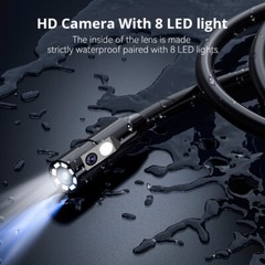 1080P Industrial Endoscope Camera Single Dual Lens 4.3” Car Inspection IP67