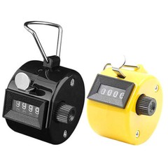 4 Digit Number Dual Clicker Golf Hand Tally Counter Handy Convenient Pack of 2