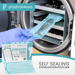 10″ x 16″ Self-Sealing Sterilization Pouches for Autoclave (Choose Quantity)