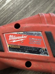 Milwaukee 2471-20 M12 12V 12 Volt Cordless Copper Tubing Cutter in case w/1bat