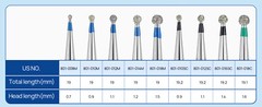 Dental Diamond Burs Round FG Medium Grit/ Coarse Grit/ Super Coarse