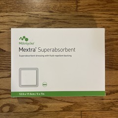Molnlycke Mextra Superabsorbent Dressing 12.5×17.5cm / 5x7in Ref 610100 10pcs