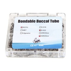 5o set/box Dental Orthodontic Bondable Buccal Tube Roth 022 1st molar CE&FDA