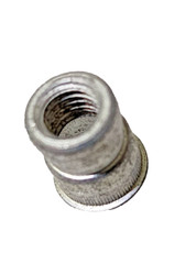 (QTY:100) AUVECO 6-32 NUTSERT INSERT 6/32 HOLE STEEL TIN PLATED GRIP 0.030″MIN