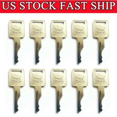 10 Cut Ignition Key For Bobcat 751 753 763 773 863 873 883 963 Skid Steer Loader