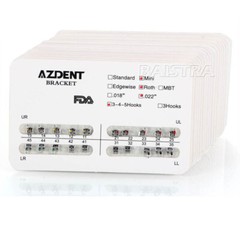 AZDENT Dental Orthodontic Brackets Brace Mini Standard Edgewise Roth MBT 018 022