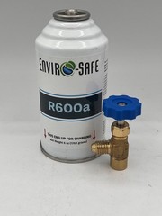 Envirosafe R600a Refrigerant with Tap, 6oz Can, Pharmaceutical Grade 99.7% Pure
