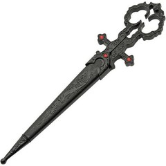 Rite Edge Renaissance Scissors Stainless Blades Black Aluminum Handles 100554-BK