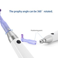 Dental Wireless Electric Hygiene Prophy Handpiece +2Pcs Universal Prophy Angles