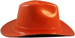 Occunomix Western Cowboy Hard Hat with Ratchet Suspension – Hi Viz Orange