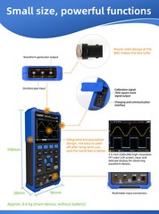 OWON HDS2102S Handheld Digital Oscilloscope 3.5″ LCD 100MHz 500MS/ 1CH Generator