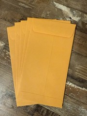 5 NEW #7 STAPLES COIN CHANGE ENVELOPES JEWELRY STAMPS ENVELOPE 3.5″ X 6.5″