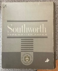 Southworth Typewriter Paper Manifold 60C Plain 8.5 x 11 in Open Box USA