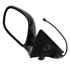Pair Black Smooth Glass Side Mirrors 1994-1997 Chevy S10 Manual Fold Non-Heated