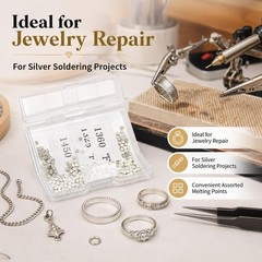 About 500 Pcs 4.5 Grams Silver Solder Jewelry Precut Chips Solder Ultra Tiny …