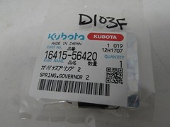 NEW GENUINE KUBOTA ENGINE GOVERNOR SPRING 2 PART # 16415-56420