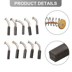 High Performance Carbon Brush Set 10 Pcs 20mm x 5mm x 5mm Long Service Life
