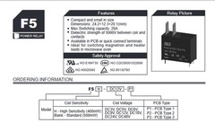 REPLACEMENT EVERBEST DYSF-D12V-P1 Relay 16A/250VAC 12VDC HKE F5H-DC12V-P1