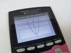 Texas Instruments TI-84 Plus C silver edition Graphing Calculator w/ pink cover