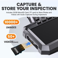 ANCEL 1080P 2-Way 210° Articulating Borescope 3.9mm Industrial Endoscope Camera
