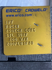 Erico Cadweld VBC2G Graphite Mold With Template