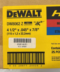 DeWalt DW8062 4-1/2-Inch Diameter by .045-In – 25 piece